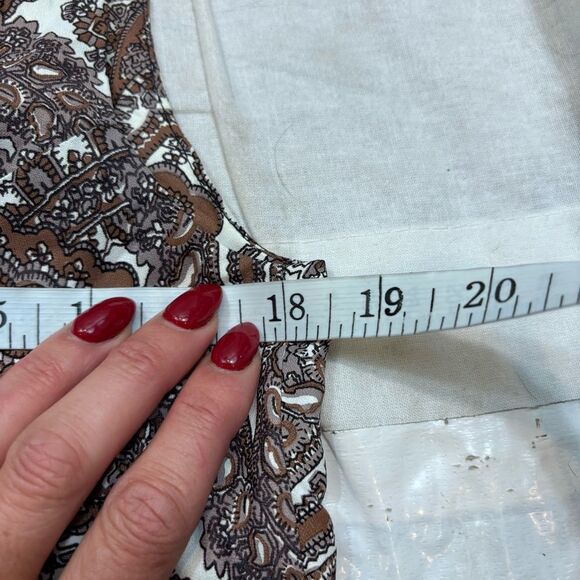 Ladies‎ Vintage Sleeveless Paisley Print Blouse Size Smal - Picture 13 of 14